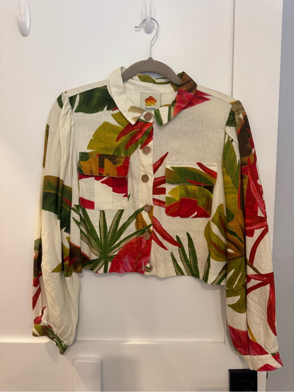 Farm Rio Spring Forest Shirt, M - Picture 2 of 3
